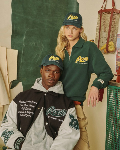 Roots campaign for their Sporting Goods collection