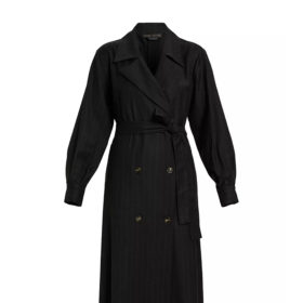 marina rinaldi detroit pinstrip wool coat, best plus size winter coats