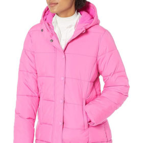 amazon essentials hooded puffer coat, best plus size winter coats