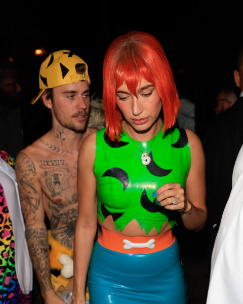 Hailey and Justin Bieber at a L.A. Halloween party