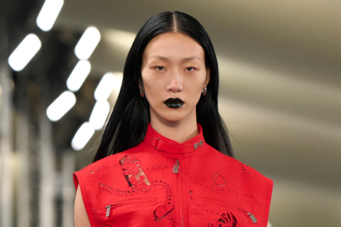 model wearing black lipstick, best black lipsticks
