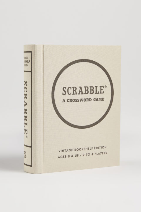 WS Game Company Scrabble Vintage Bookshelf Edition, houseware gifts