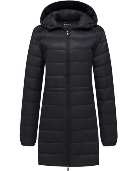 Amazon packable winter coat, long down coat