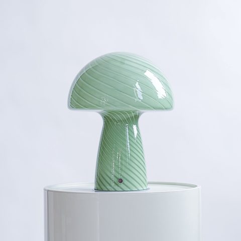 Humber Glass Mushroom Table Lamp, houseware gifts