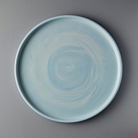 Meilen Extra Large Platter, 16” Marbled Turquoise #1, mindful gifts
