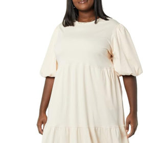 plus-size dresses in Canada, Amazon essentials women's fit and flare dress