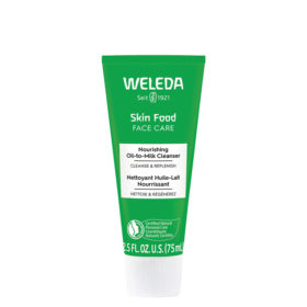 Weleda Skin Food Face Care Nourishing Oil-to-Milk Cleanser, alcohol and skin