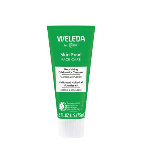 Weleda Skin Food Face Care Nourishing Oil-to-Milk Cleanser, alcohol and skin