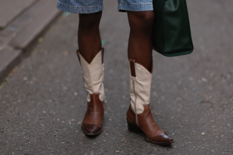 Close up image of Cowboy boots for women