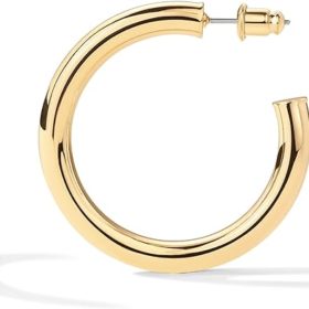 14k yellow gold hoops, best stylish gifts under $50