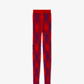 Burberry red tights outfit
