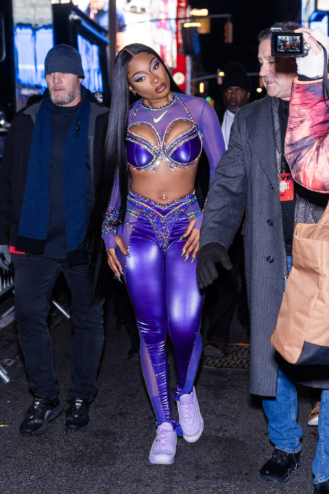 Megan Thee Stallion in NYC on New Year's Eve