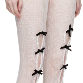 Product photo of NODRESS bow tights on woman 