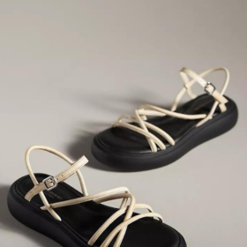 anthropoogie strappy sandals