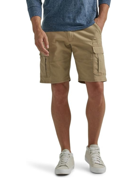 Wrangler Mens Classic Relaxed Fit Stretch Cargo Short, best men's shorts